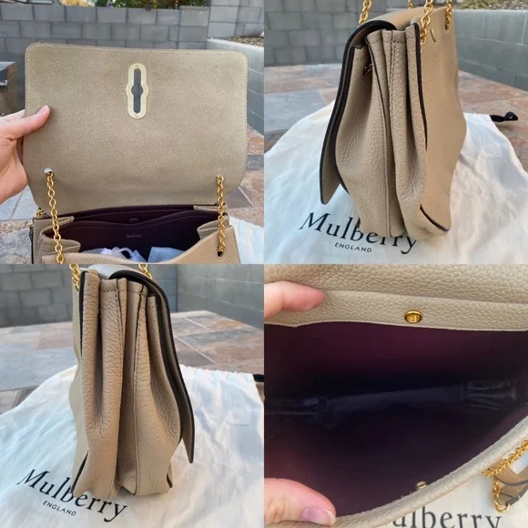 SOLD Mulberry Marloes Large Leather Flap Chain Satchel - Picture 7 of 15